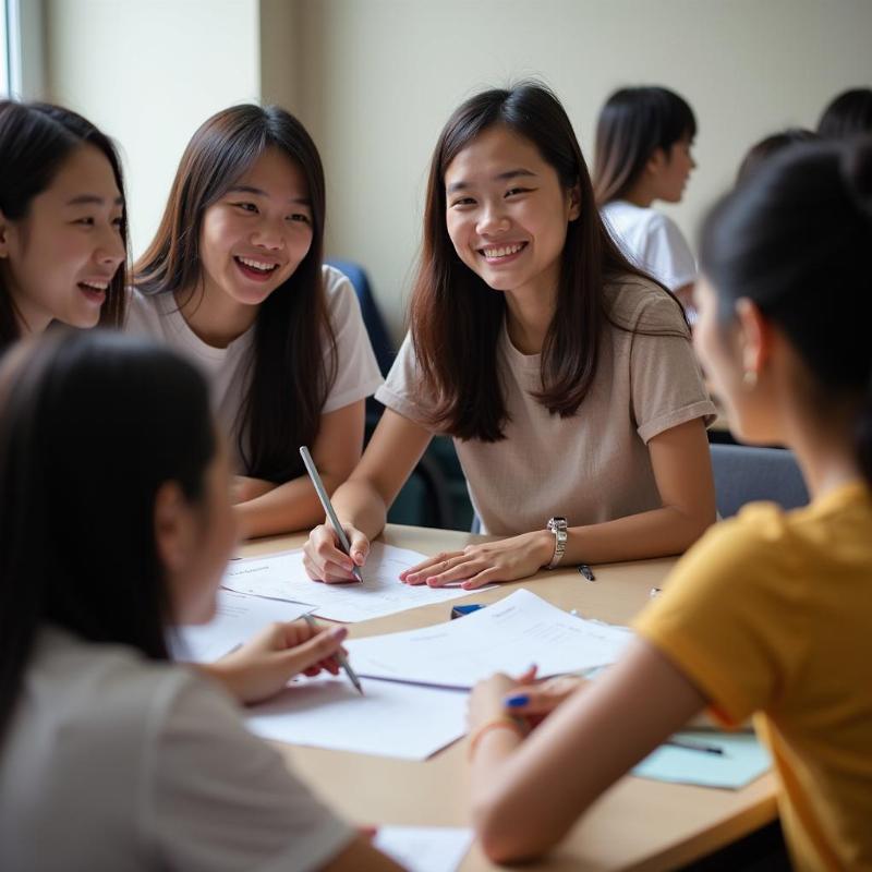 Sinh viên Học viện Thanh thiếu niên Việt Nam học cách tổ chức hoạt động Đoàn Hội Đội